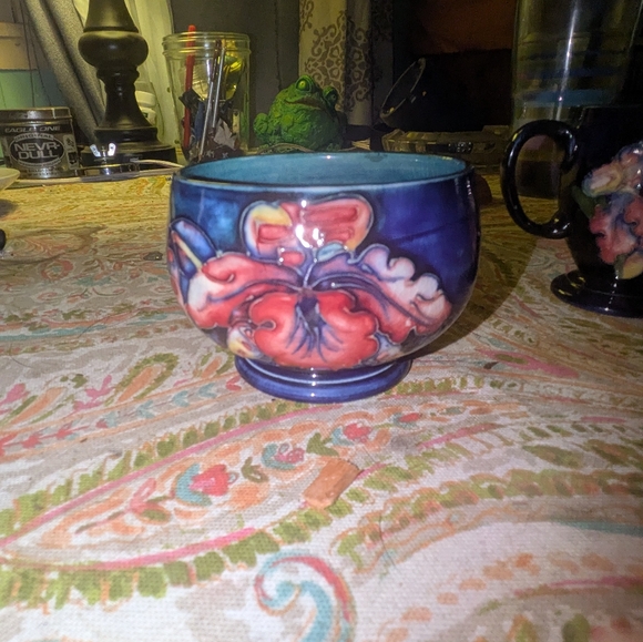 Moorcroft China Blue And Floral - Picture 2 of 7